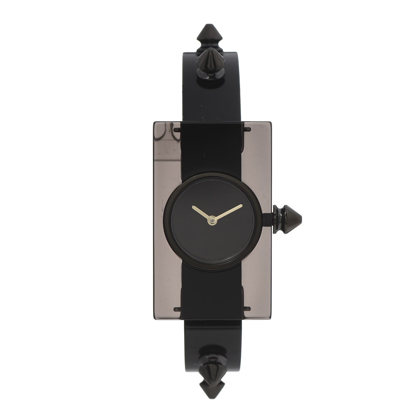 Stainless Steel Plexiglass 24mm Vintage Web Quartz Watch Black