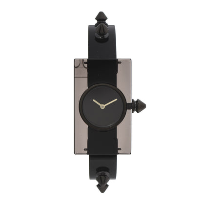 Gucci Stainless Steel Plexiglass 24mm Vintage Web Quartz Watch Black 1 of 7