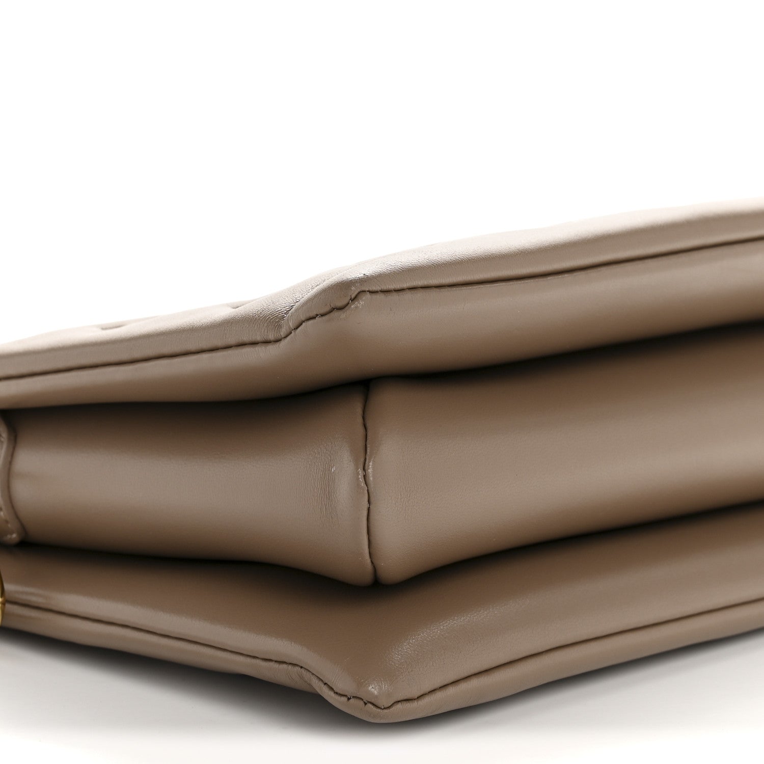 Louis Vuitton Lambskin Embossed Monogram Coussin PM Taupe 8 of 13