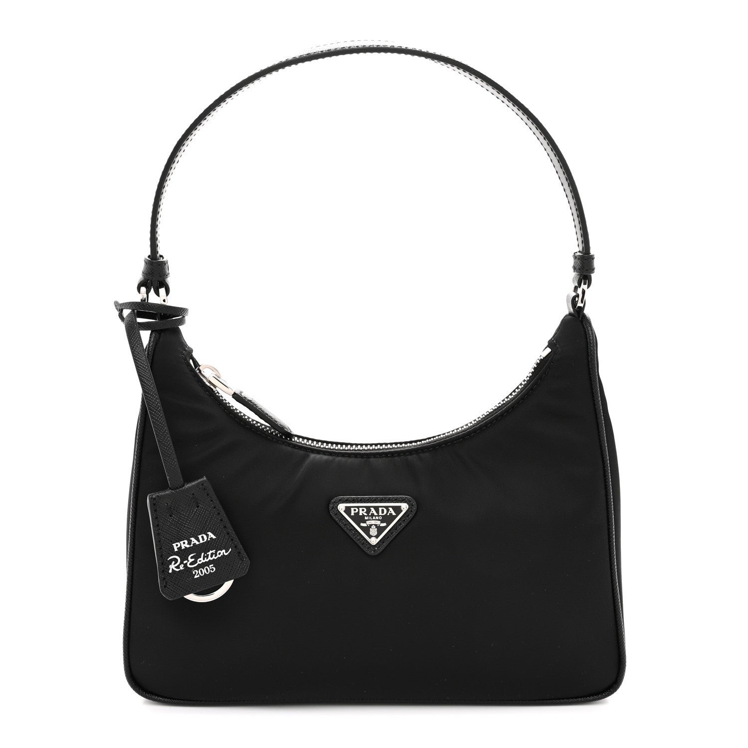Prada Tessuto Nylon Saffiano Mini Re-Edition 2000 Bag Black 1 of 11