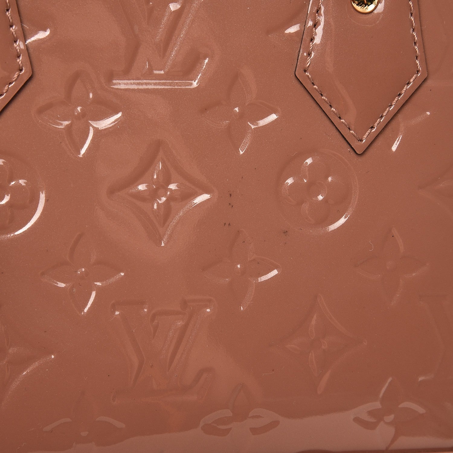 Louis Vuitton Vernis Alma BB Rose Velours 6 of 8