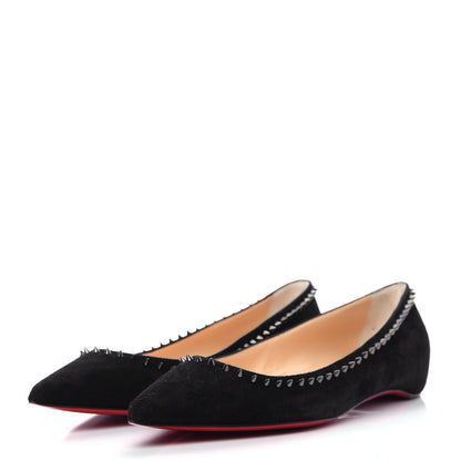 Christian Louboutin Veau Velours Anjalina Flats 39.5 Black 3 of 11
