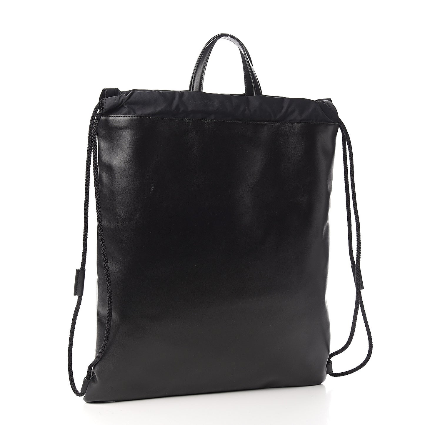 Calfskin Small GucciGhost Drawstring Backpack Black