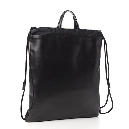Gucci Calfskin Small GucciGhost Drawstring Backpack Black 2 of 9