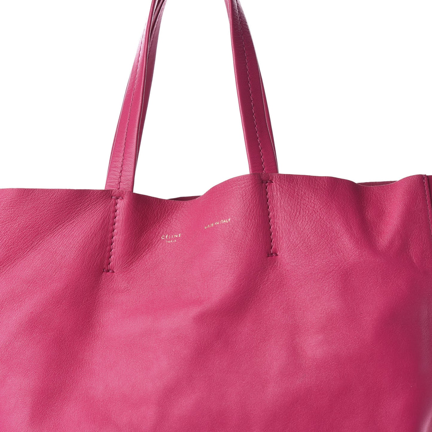 Lambskin Vertical Bi-Color Cabas Hibiscus