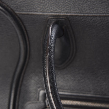 Celine Drummed Calfskin Mini Luggage Black 19 of 25