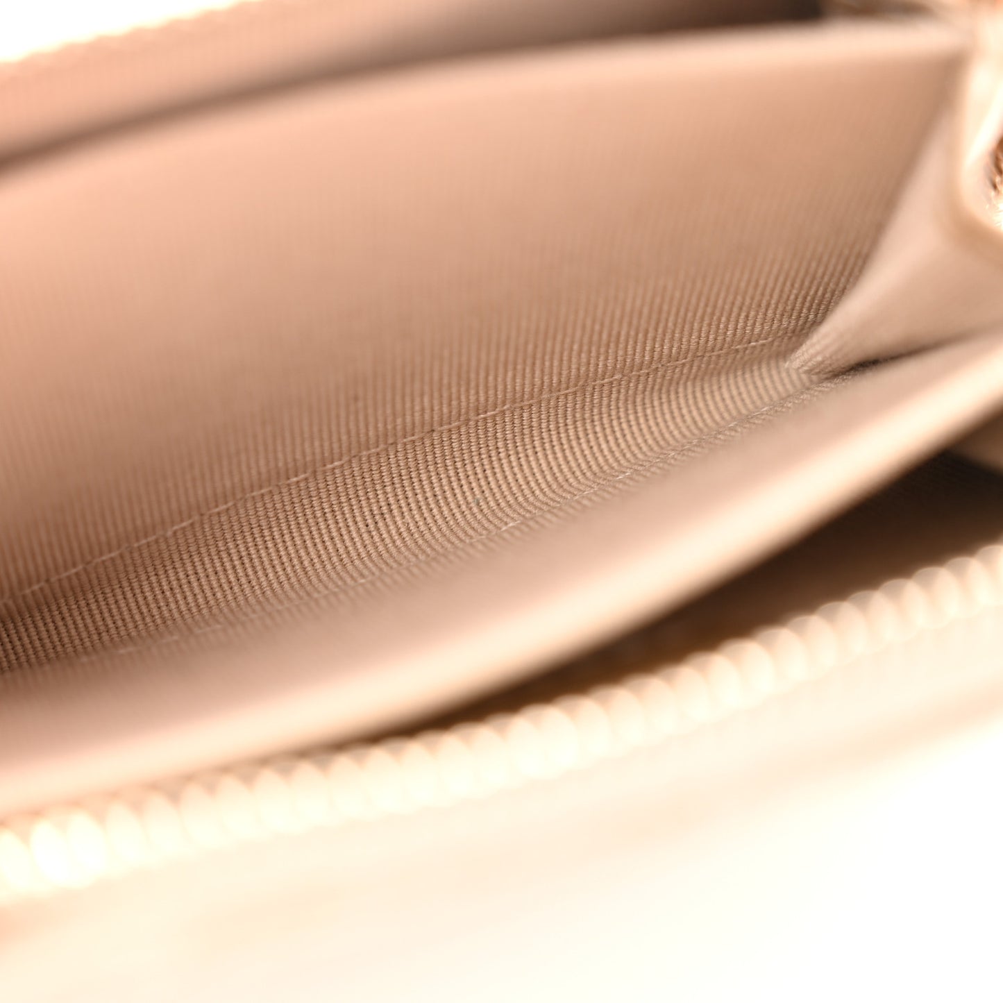 Metallic Lambskin Quilted Chanel 19 Zip Around Coin Purse Wallet Gold