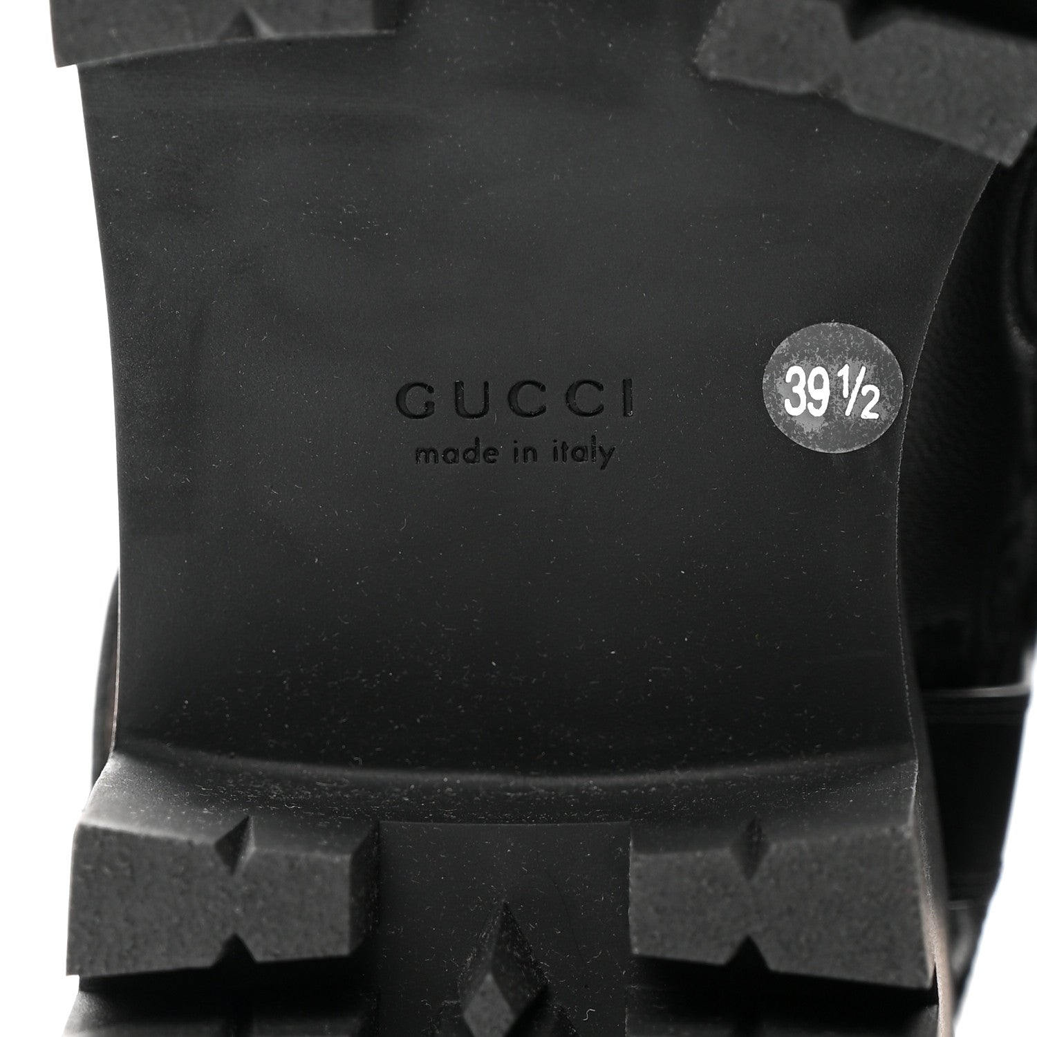 Gucci Cordovan Lux Nappa GG Matelasse 60mm Knee High Boots 39.5 Black 8 of 9