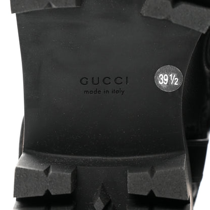 Gucci Cordovan Lux Nappa GG Matelasse 60mm Knee High Boots 39.5 Black 8 of 9
