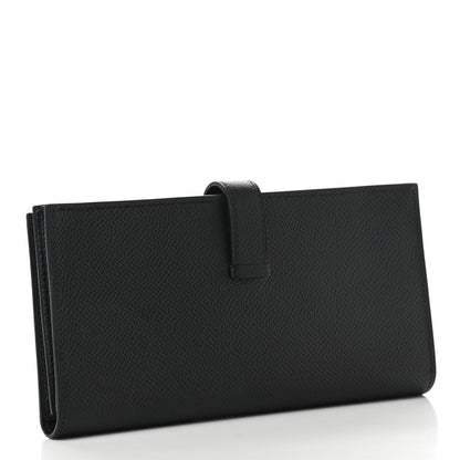 Hermes Epsom Bearn Gusset Wallet Black 3 of 8