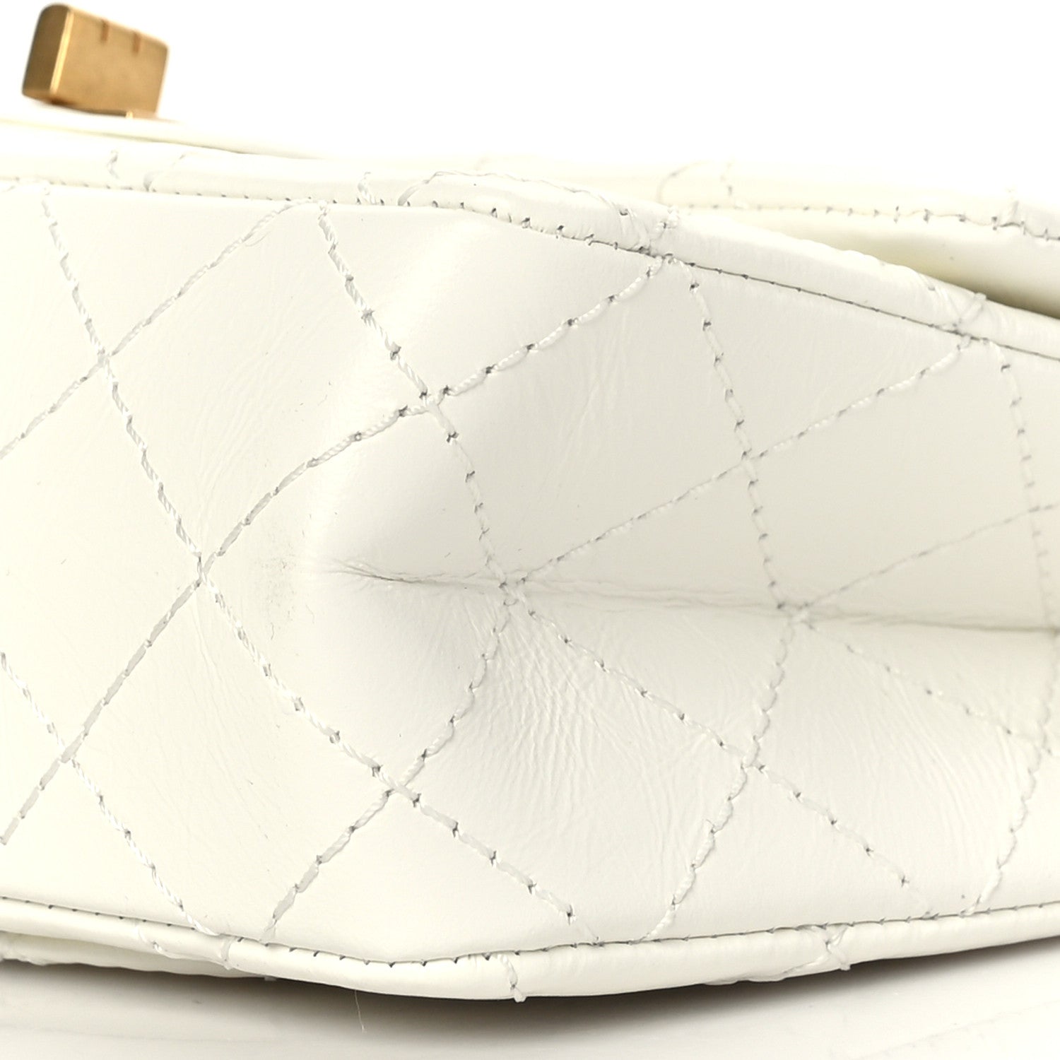 Chanel Aged Calfskin Quilted 2.55 Reissue Mini Flap White 9 of 9