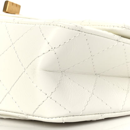 Chanel Aged Calfskin Quilted 2.55 Reissue Mini Flap White 9 of 9