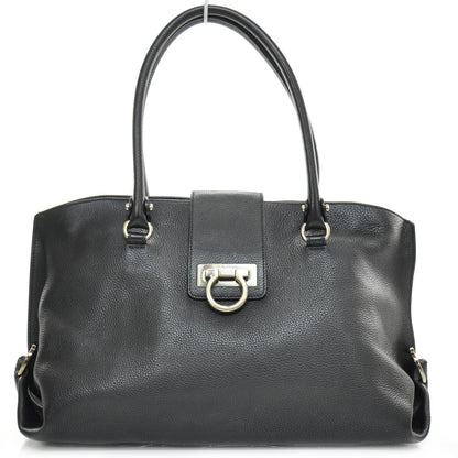 FASHIONPHILE SALVATOREFERRAGAMOGrainedLeatherSofiaBlack 1 of 7