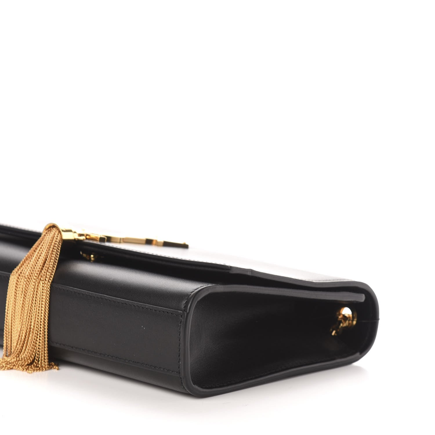 Saint Laurent Smooth Calfskin Medium Classic Monogram Kate Tassel Satchel Black 9 of 10