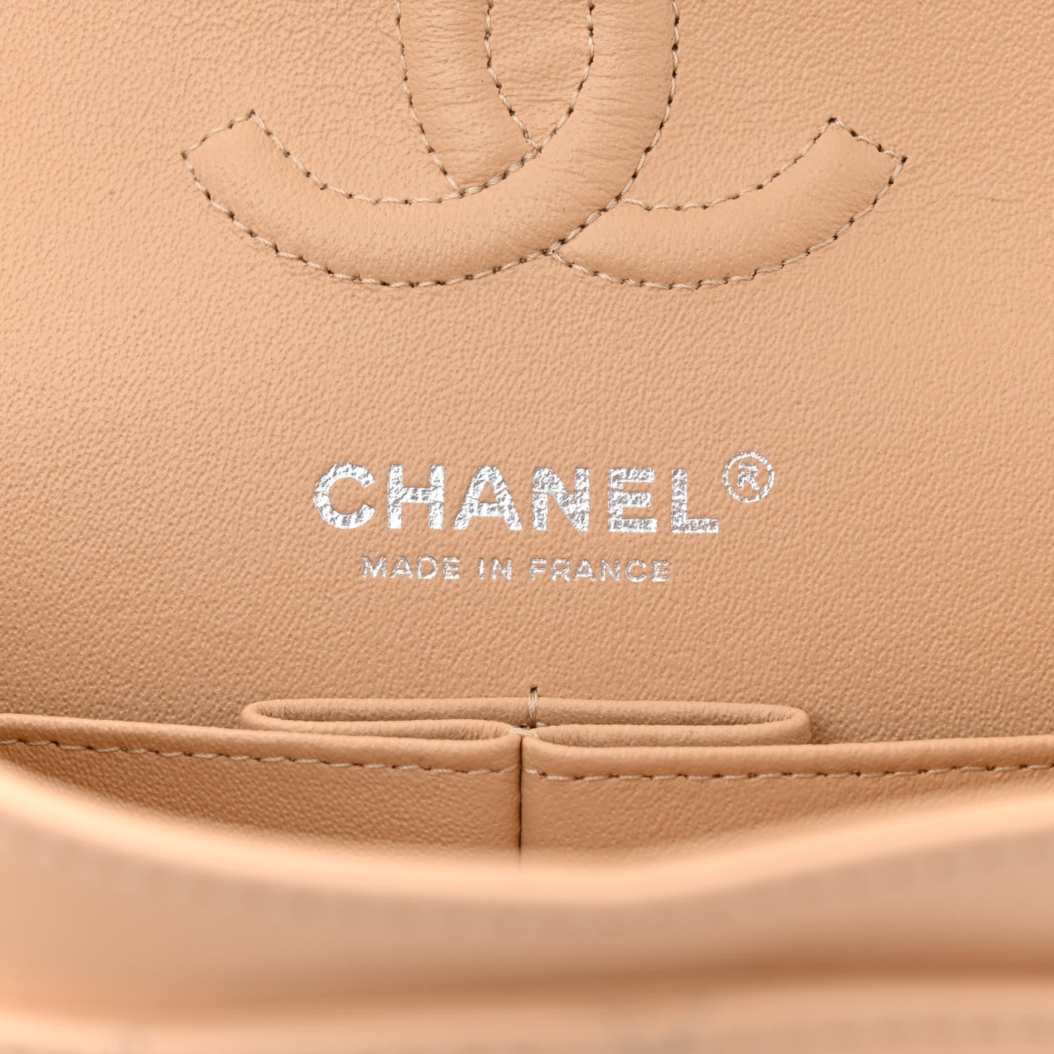 Chanel Lambskin Quilted Small Double Flap Beige 6 of 11