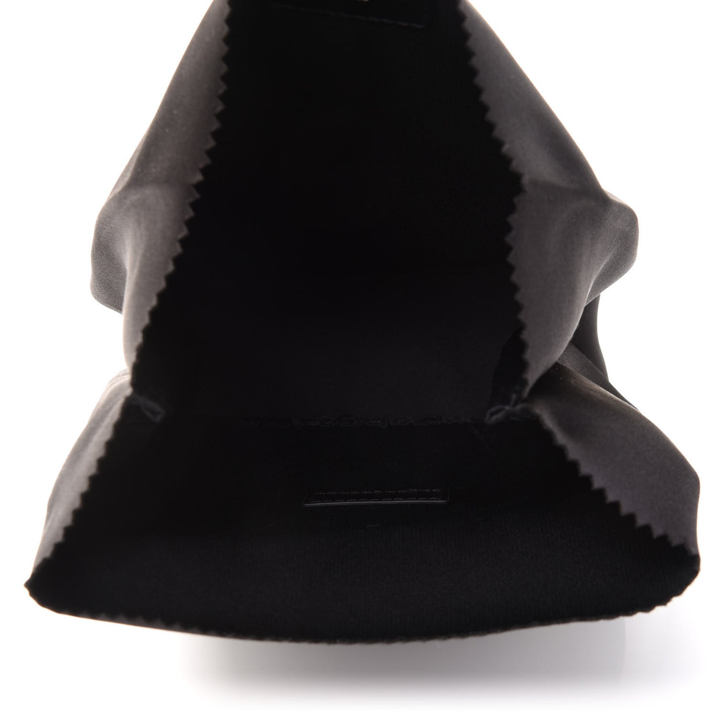 Satin Lunch Bag Clutch Black