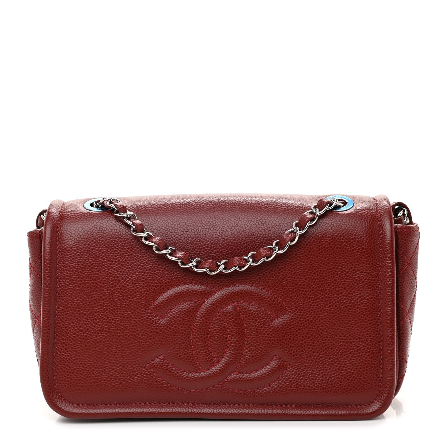 Chanel Caviar Medium Timeless CC Flap Dark Red 1 of 11