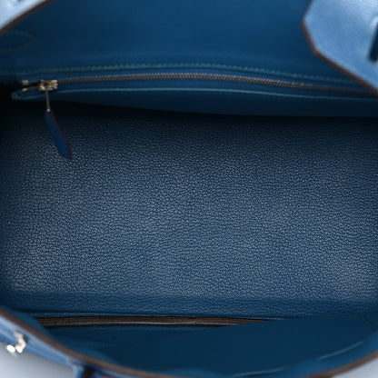 Hermes Taurillon Clemence Birkin 30 Mykonos 5 of 13