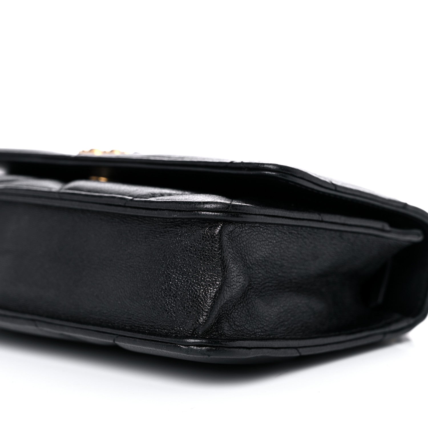 Chanel Goatskin Quilted Chanel 19 Wallet On Chain WOC Black 6 of 15