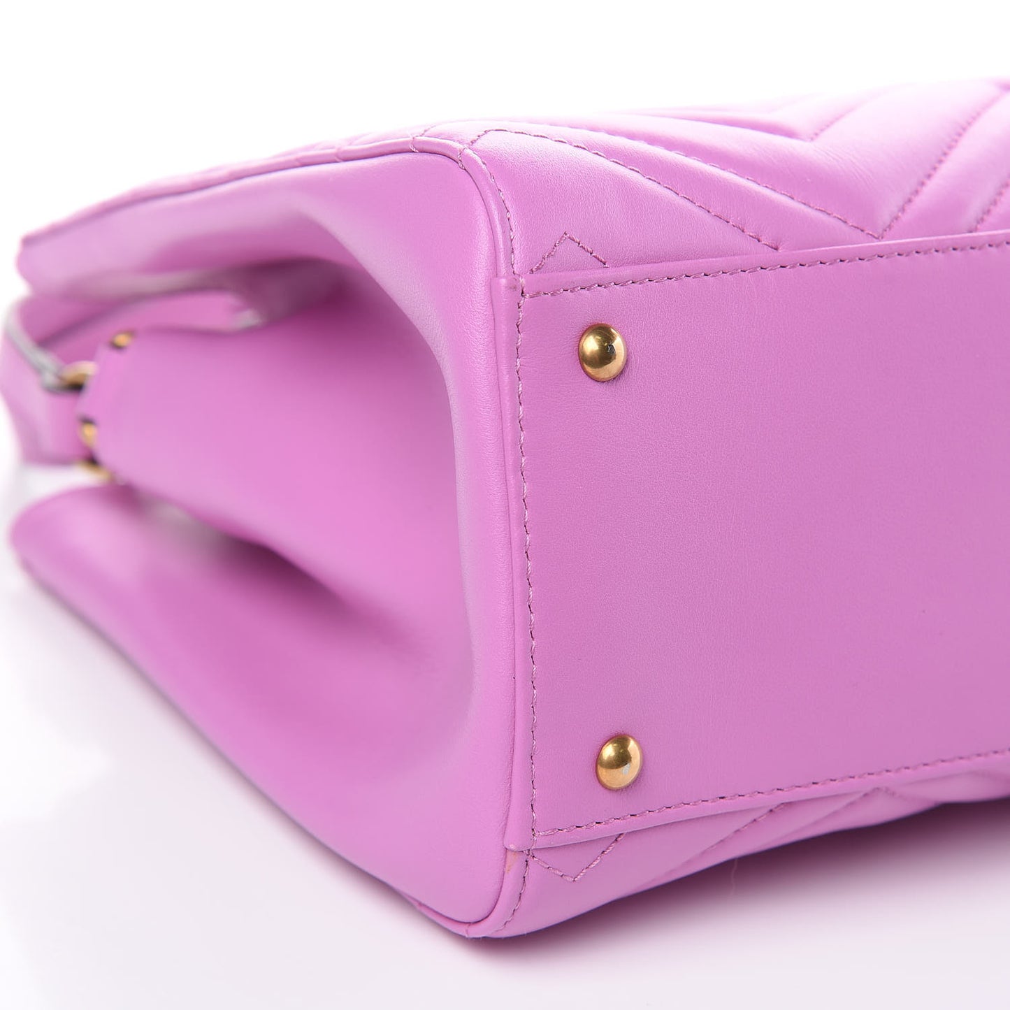Calfskin Matelasse Small GG Marmont Tote Candy Mousse