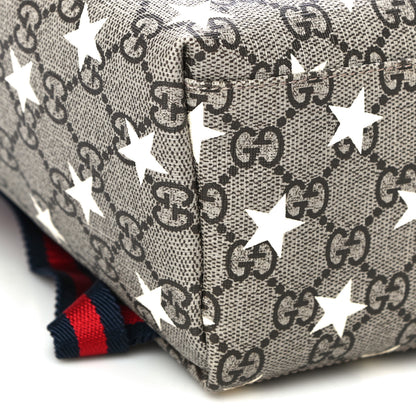Gucci GG Supreme Monogram Stars Childrens Backpack Beige Ebony Yellow Royal 10 of 12