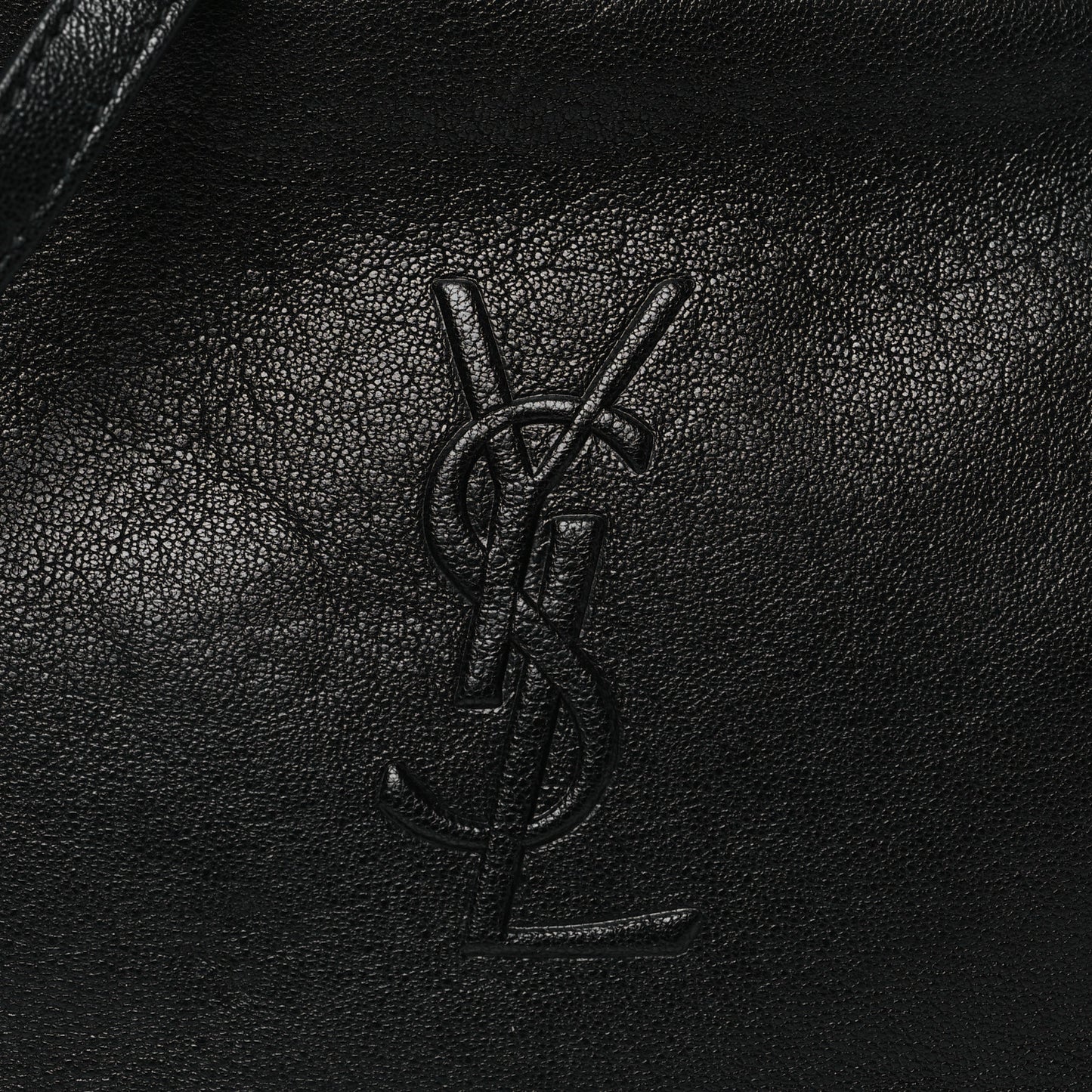 Lambskin Monogram Small Lou Camera Bag Black