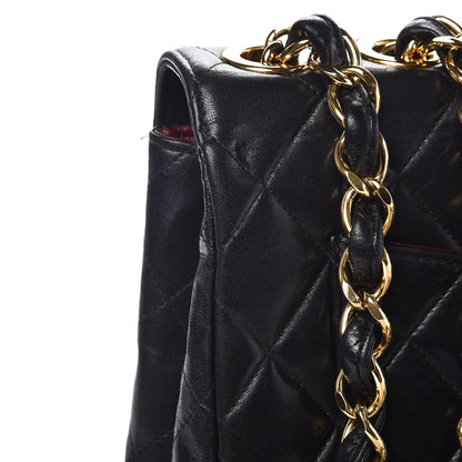 Chanel Lambskin Quilted Jumbo Single Flap Black 16 of 17