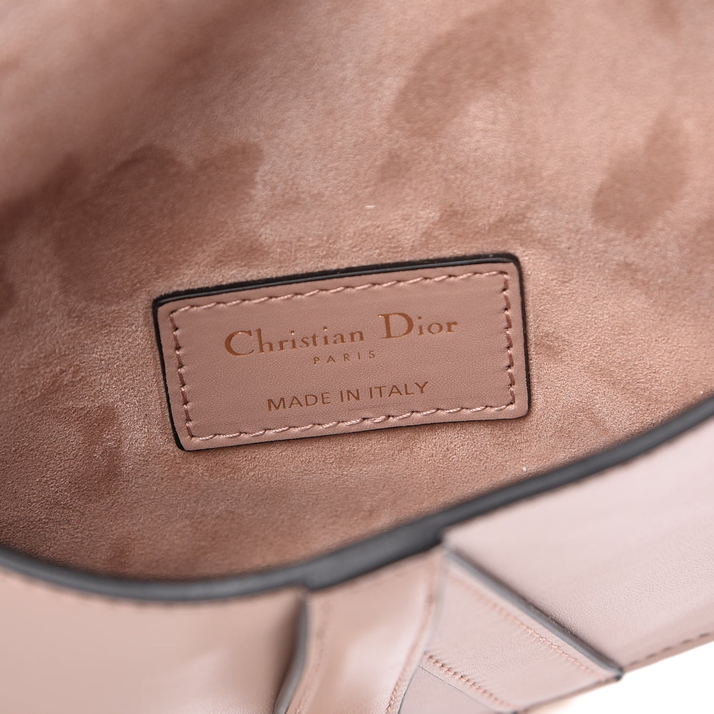 Calfskin Saddle Belt Bag Blush Pink