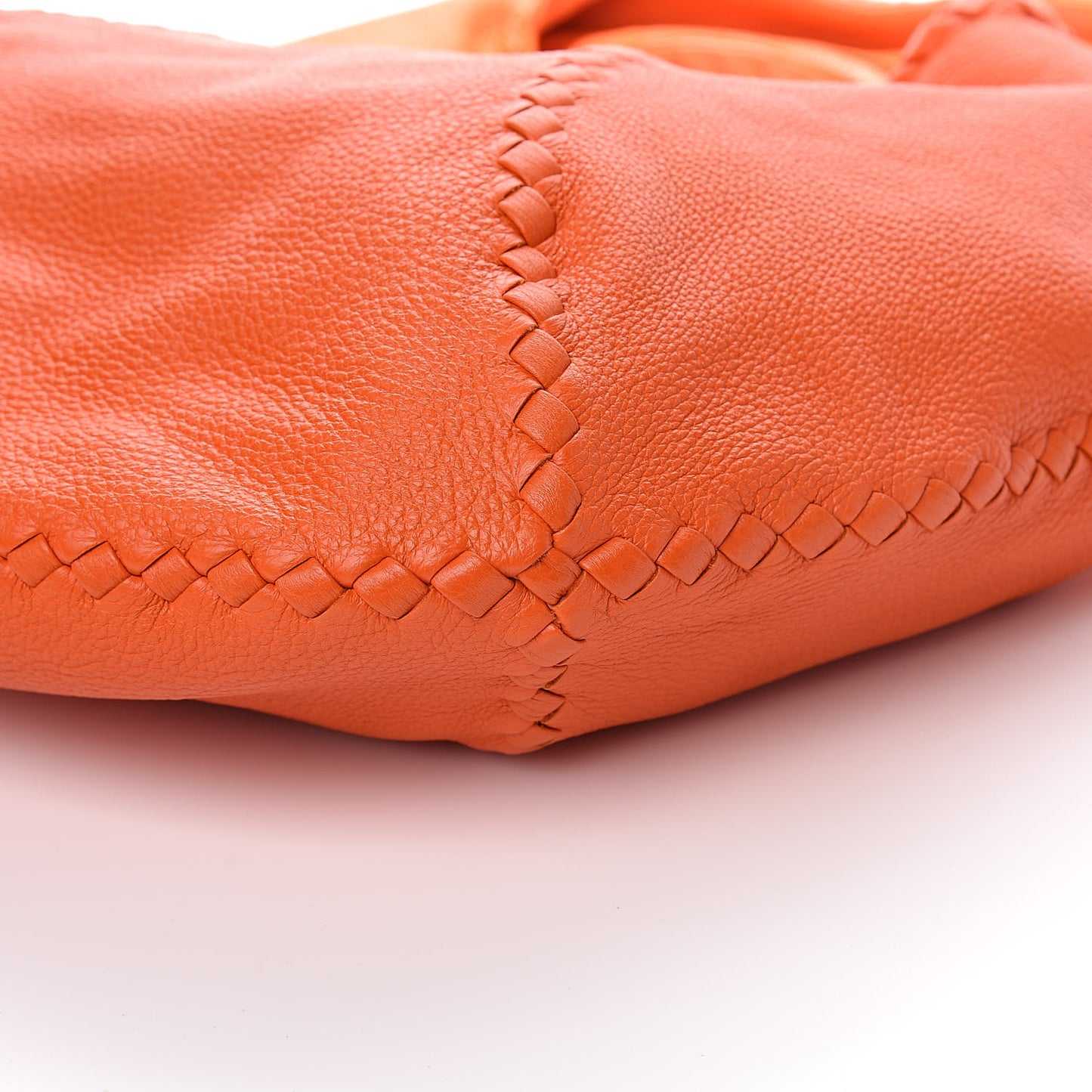 Cervo Deerskin Large Hobo Tangerine