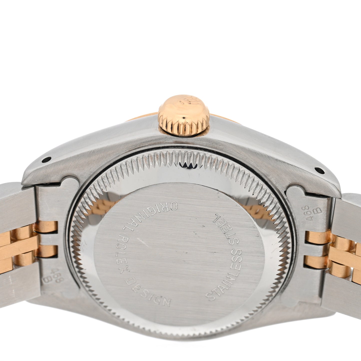 Stainless Steel 18K Yellow Gold Diamond 26mm Oyster Perpetual Datejust Watch Blue Gradient 69173