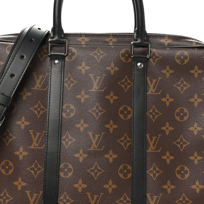 Louis Vuitton Monogram Macassar Porte-Documents Voyage PM 7 of 9