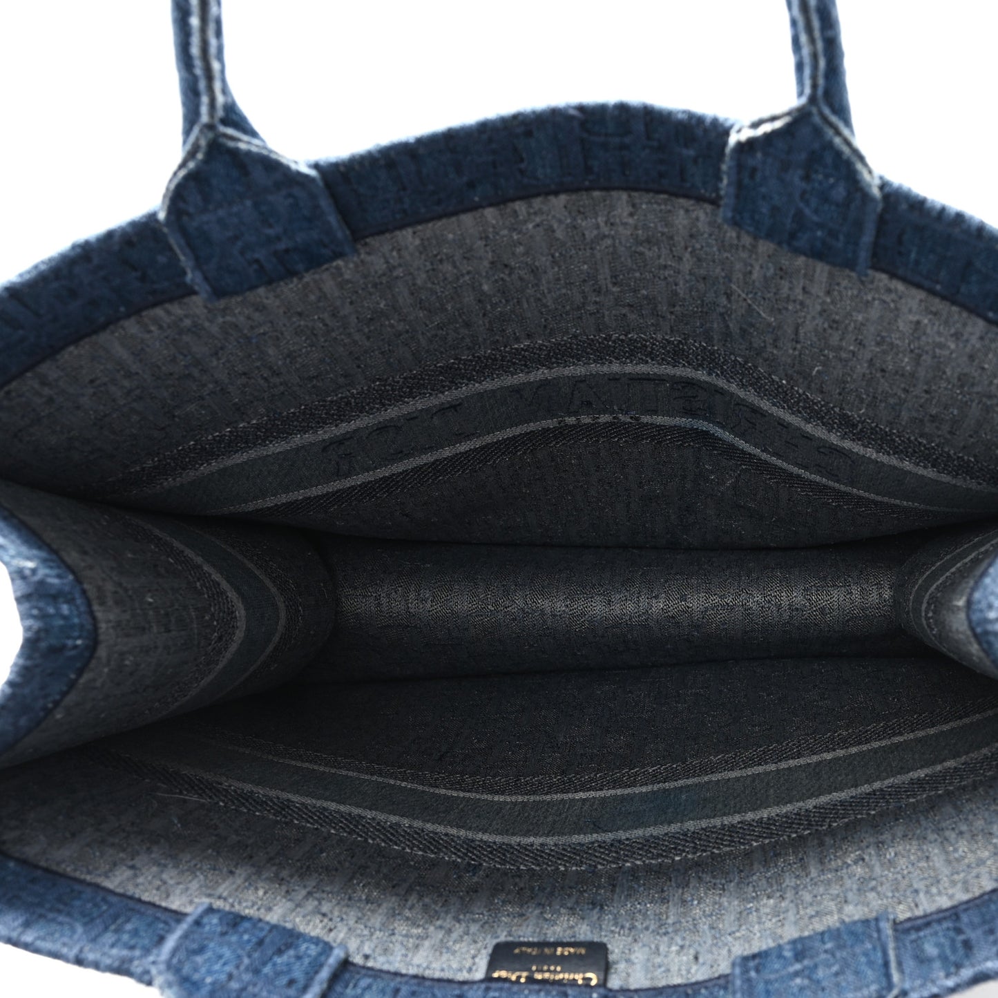 Oblique Denim Book Tote Denim Blue