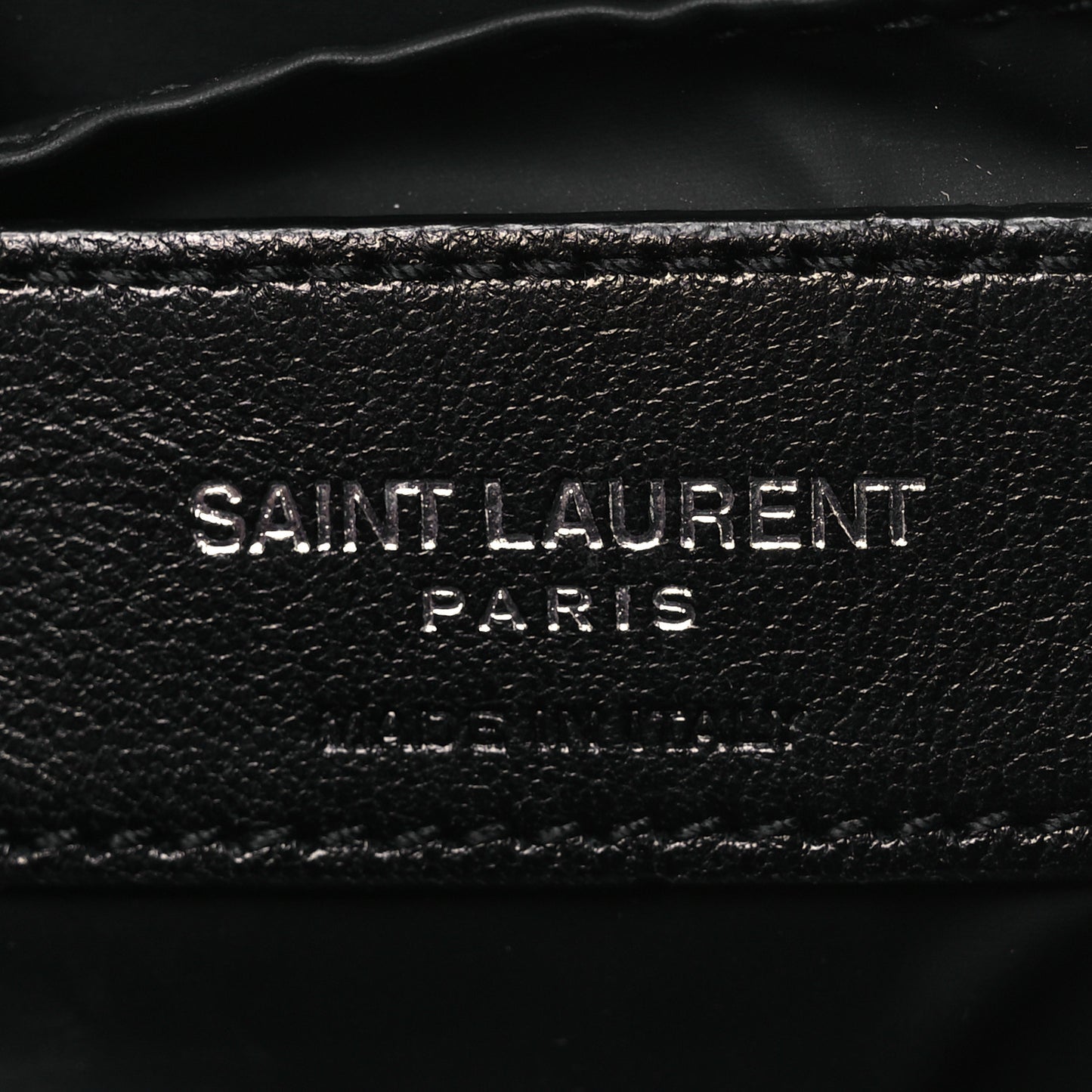 Lambskin Y Quilted Monogram Loulou Cosmetic Case Black