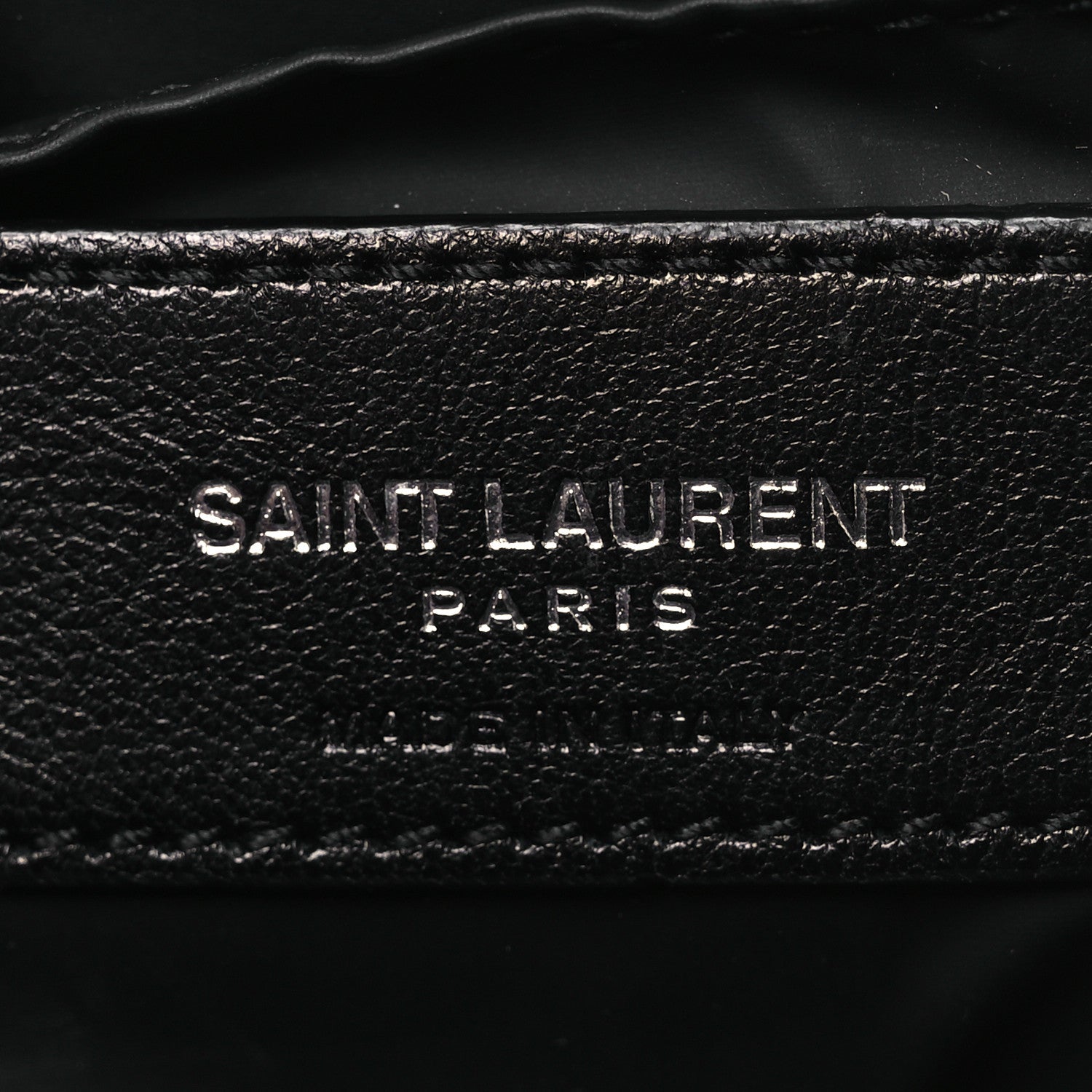 Saint Laurent Lambskin Y Quilted Monogram Loulou Cosmetic Case Black 6 of 10