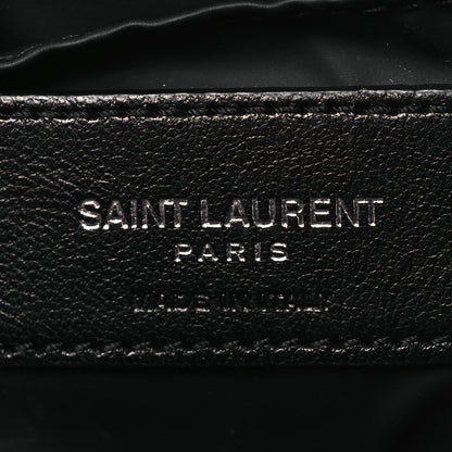 Saint Laurent Lambskin Y Quilted Monogram Loulou Cosmetic Case Black 6 of 10