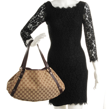 Gucci Monogram Medium Abbey Shoulder Bag Dark Brown 2 of 7