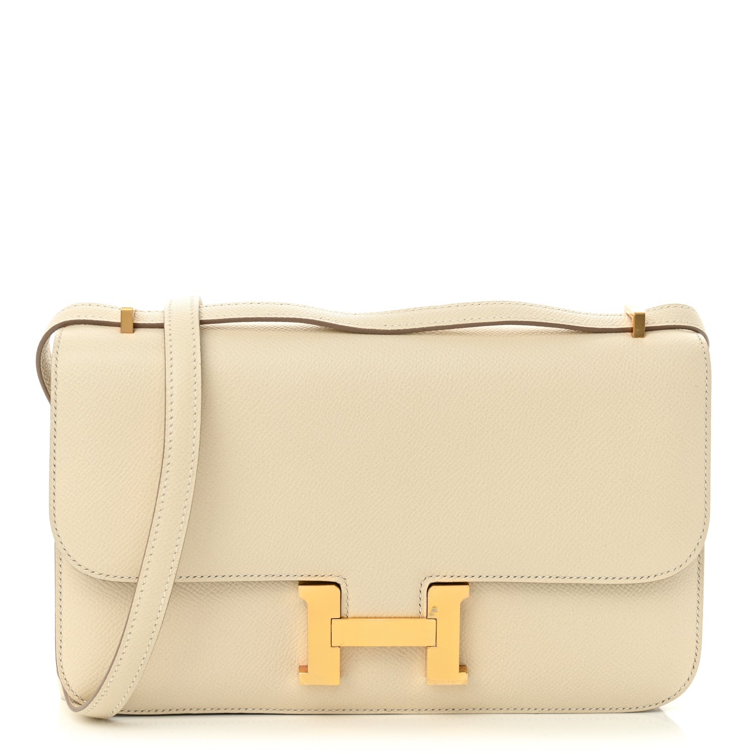 Hermes Epsom Horseshoe Constance Elan 25 Craie 1 of 10