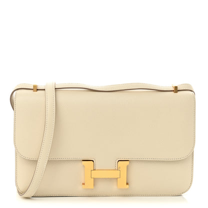 Hermes Epsom Horseshoe Constance Elan 25 Craie 1 of 10