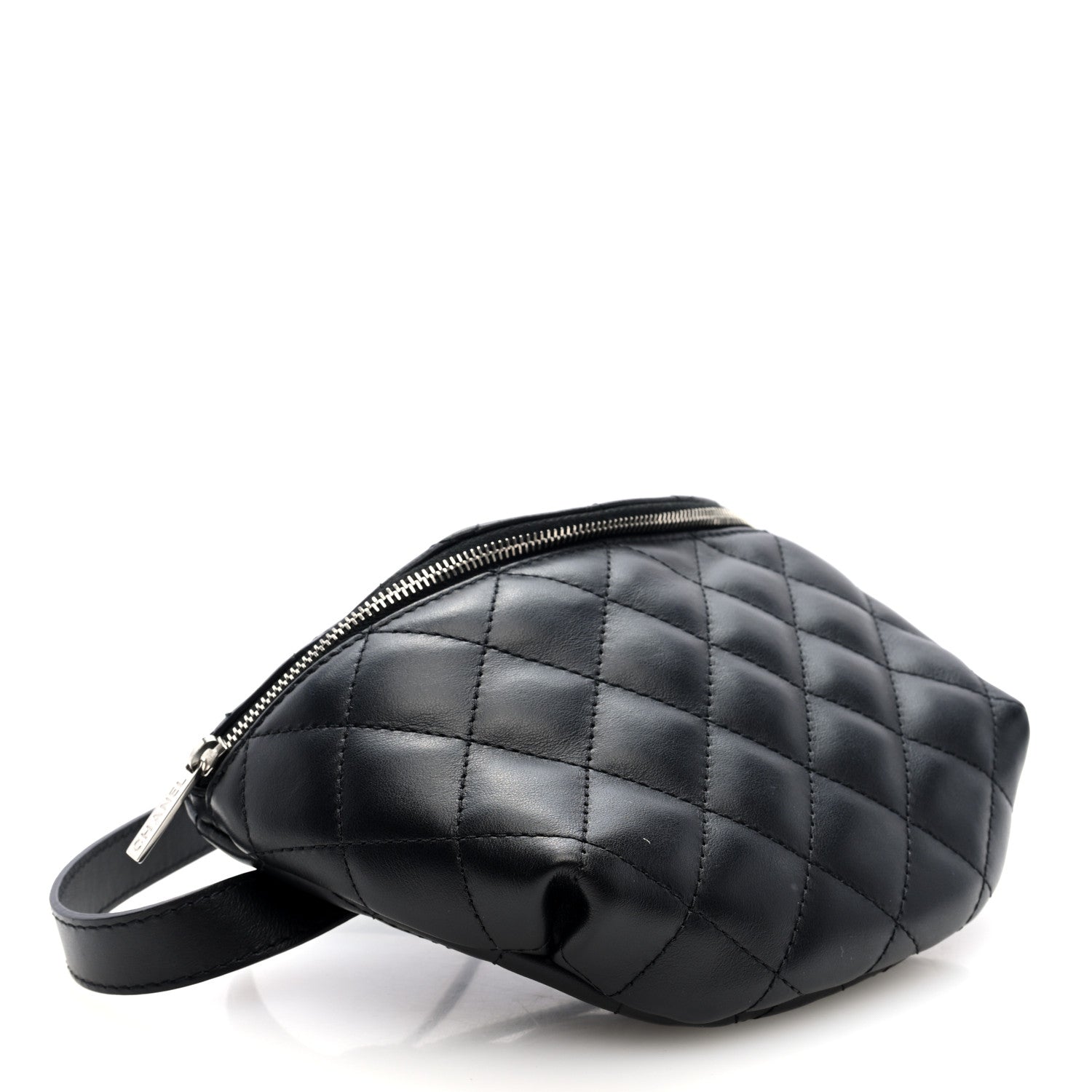 Chanel Calfskin Quilted Waist Belt Bag Black 4 of 10