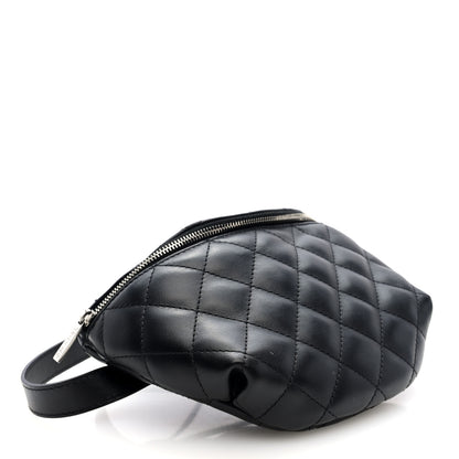 Chanel Calfskin Quilted Waist Belt Bag Black 4 of 10
