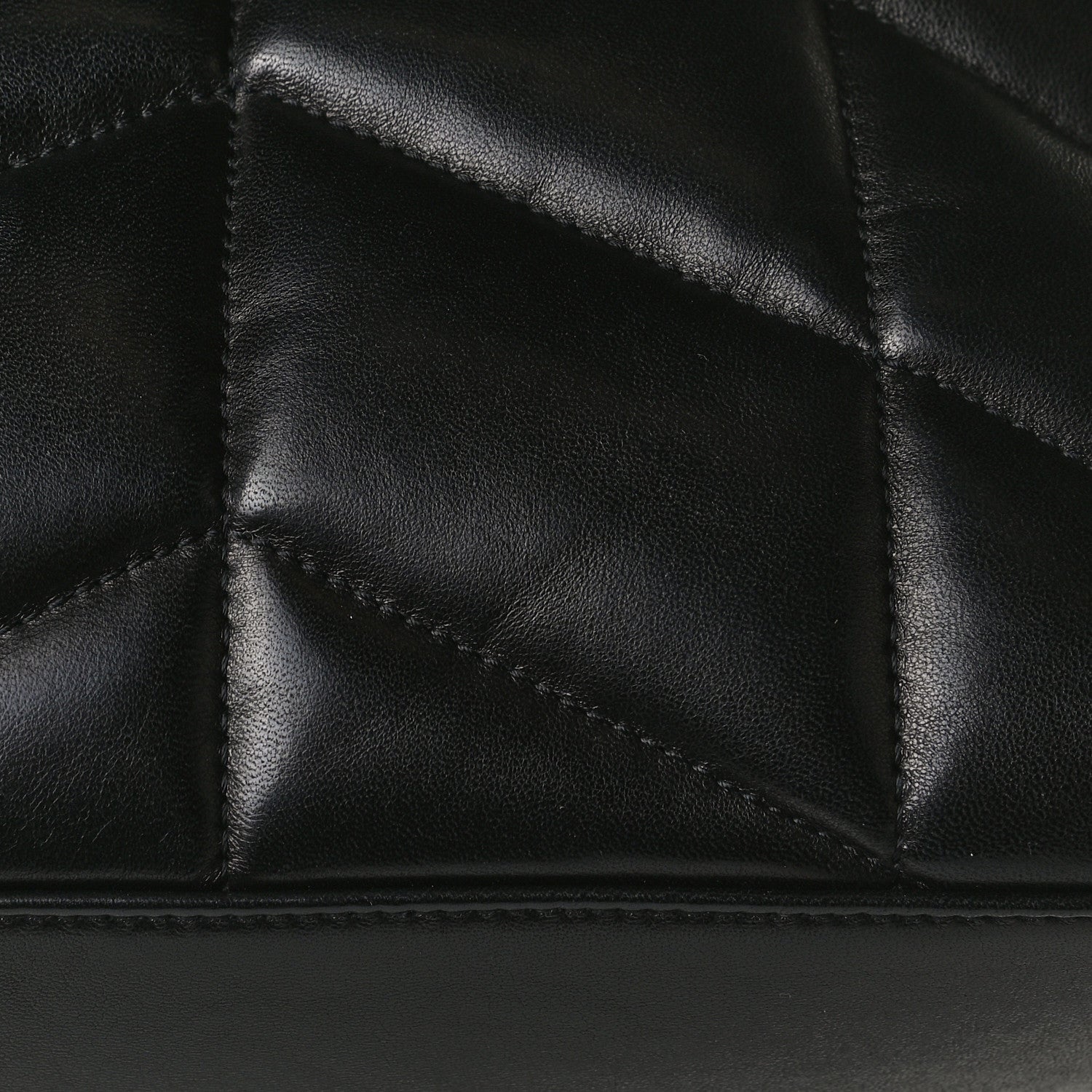 Saint Laurent Lambskin Quilted Small Loulou Puffer Monogram Chain Satchel Black 11 of 13