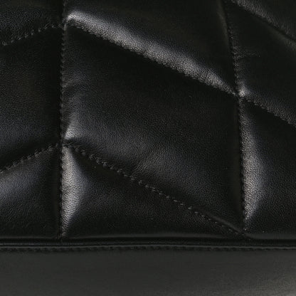Saint Laurent Lambskin Quilted Small Loulou Puffer Monogram Chain Satchel Black 11 of 13