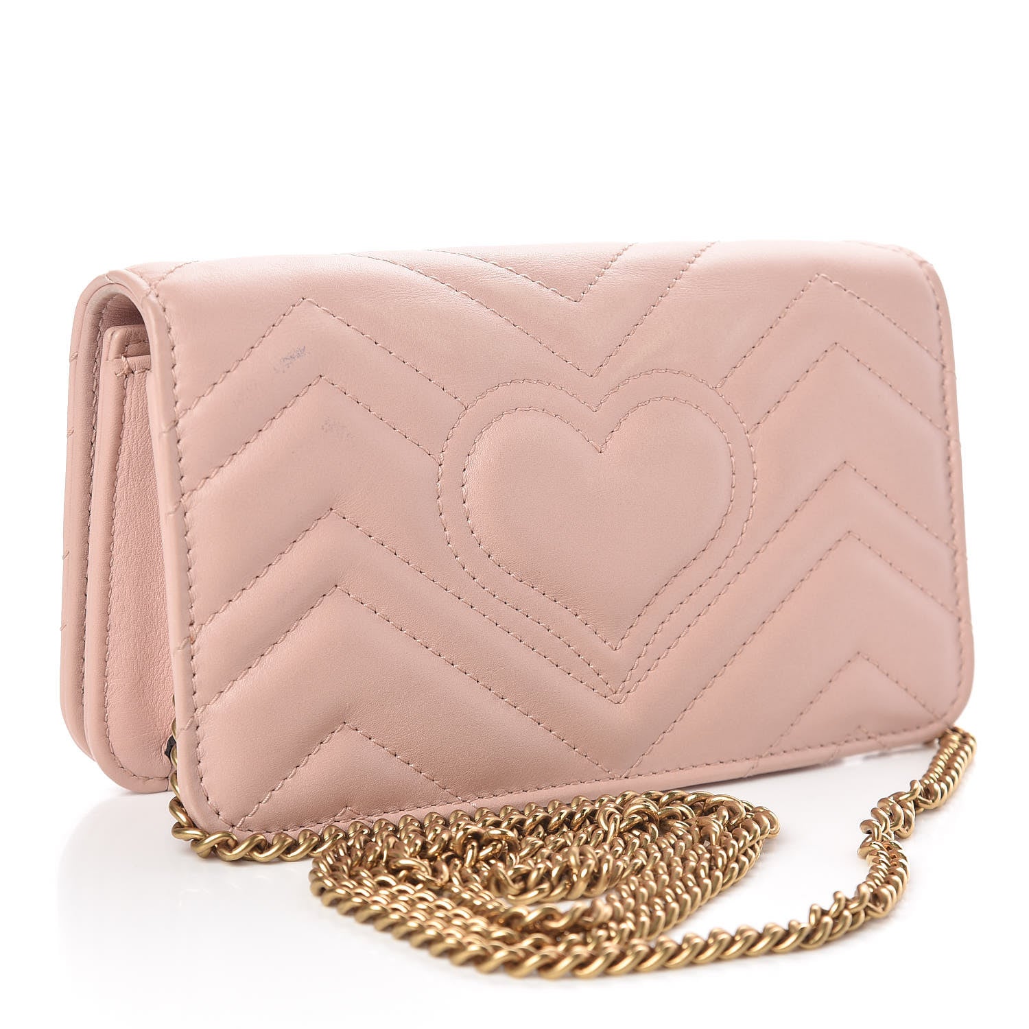 Gucci Calfskin Matelasse GG Marmont Mini Bag Perfect Pink 3 of 10