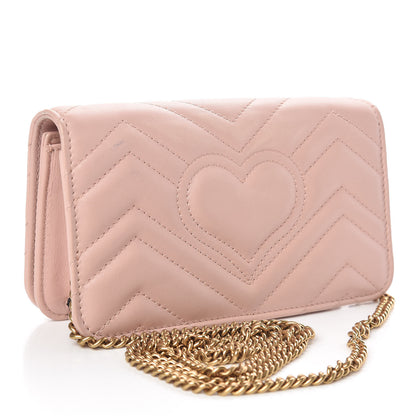 Gucci Calfskin Matelasse GG Marmont Mini Bag Perfect Pink 3 of 10