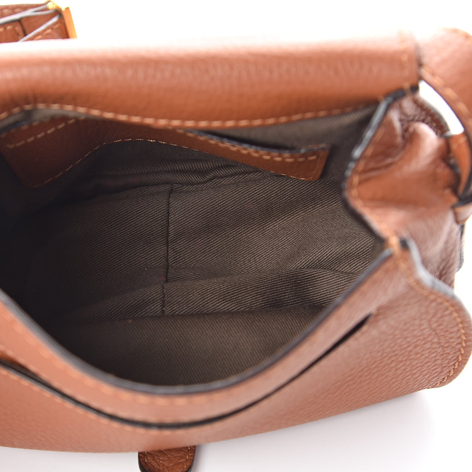 Chloe Calfskin Mini Marcie Round Crossbody Bag Tan 5 of 9