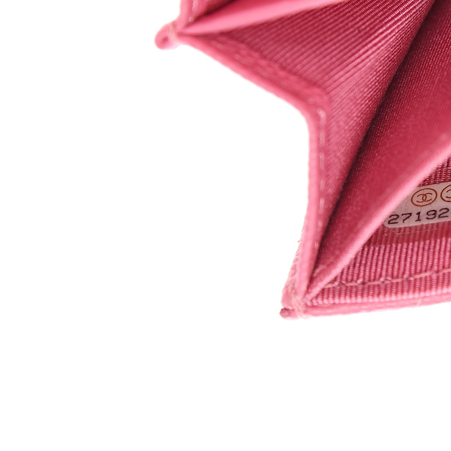 Chanel Caviar Quilted Flap Card Holder Wallet Pink 7 of 8