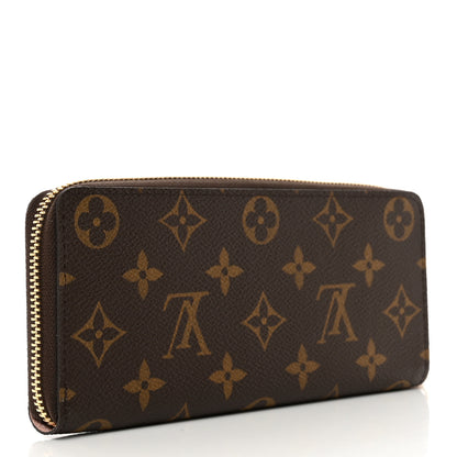 Louis Vuitton Monogram Clemence Wallet Rose Ballerine 3 of 7
