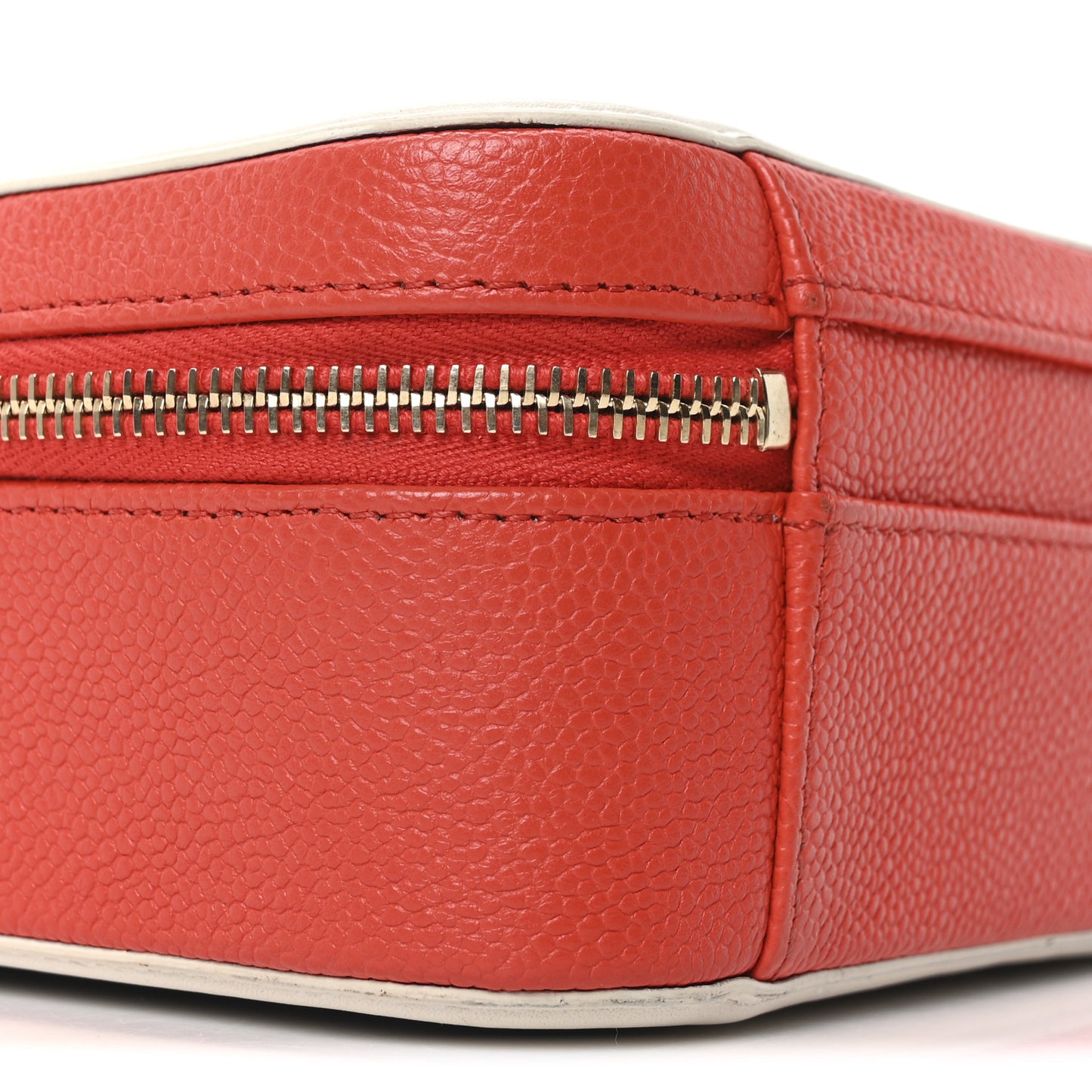 Caviar Quilted Medium CC Filigree Vanity Case Blue White Red