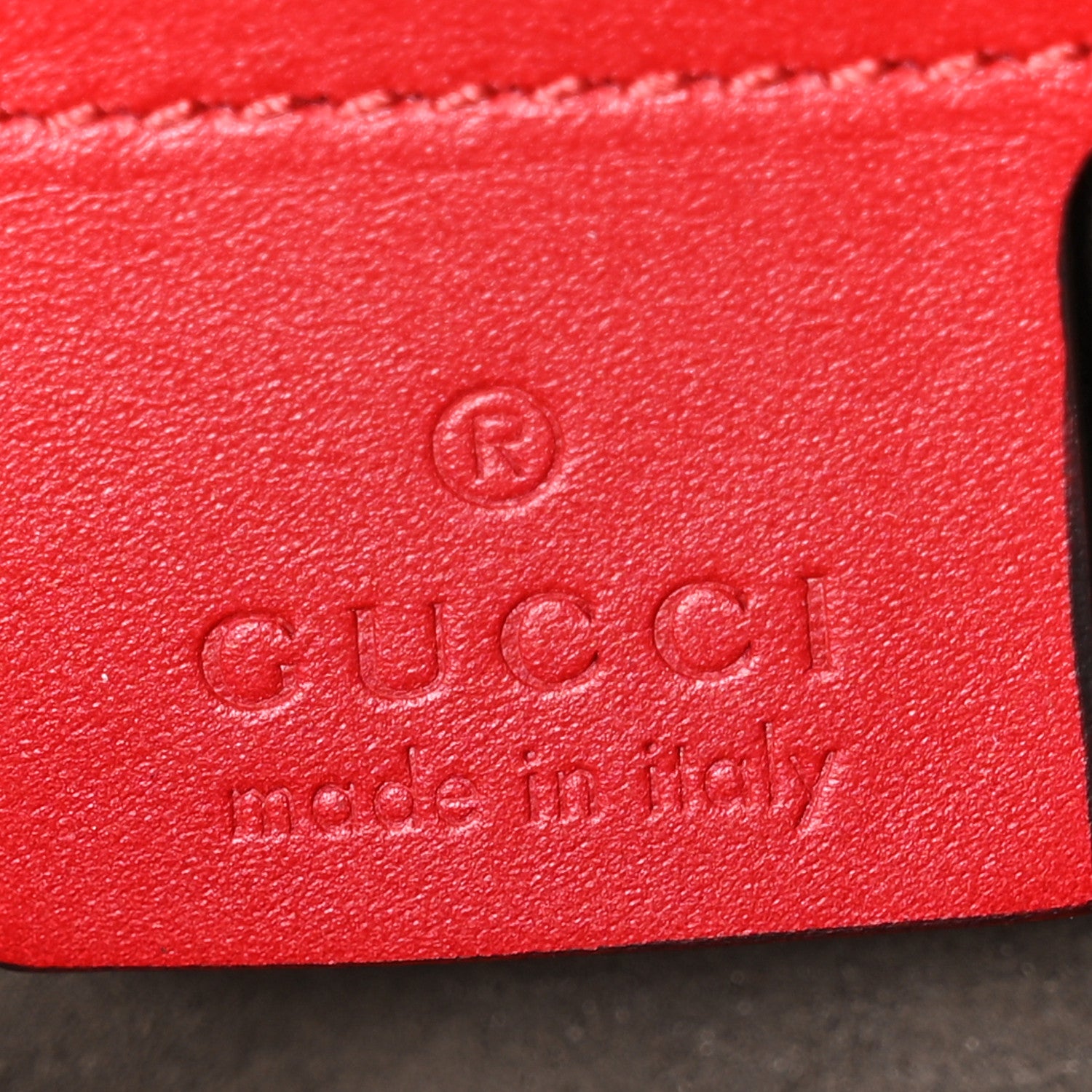 Gucci Guccissima Signature Small Day Backpack Hibiscus Red 6 of 11