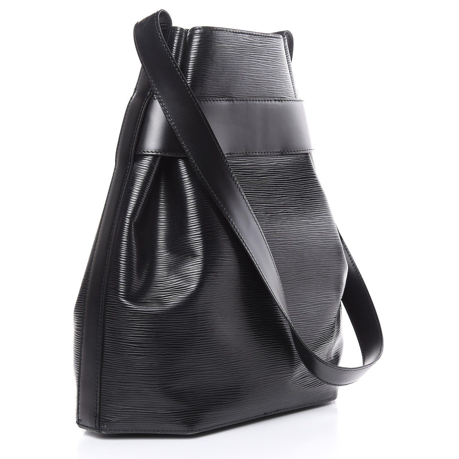 Louis Vuitton Epi Sac D'Epaule GM Black 3 of 19